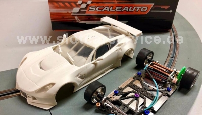 Scaleauto Bausatz Corvette A7R, RC2 Comp., White Kit